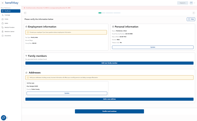03a Employee Info Screen