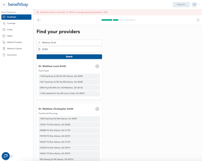 10b Provider lookup - full screen