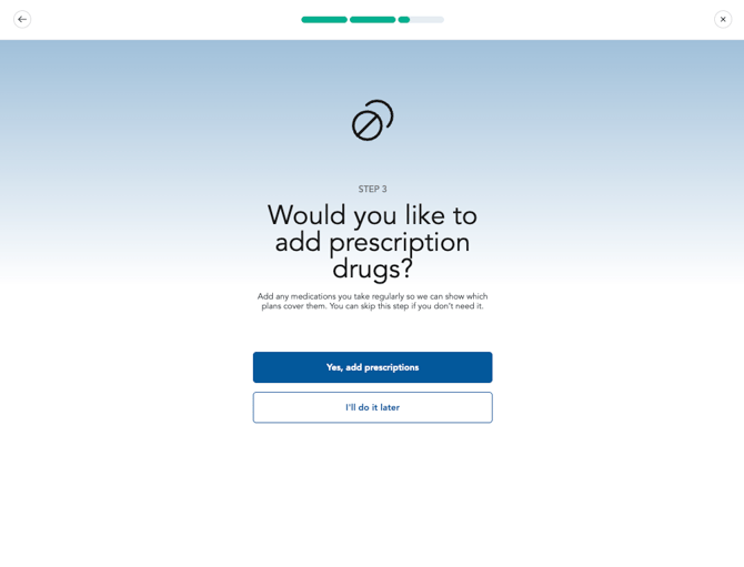 13 Prescription lookup - intro screen