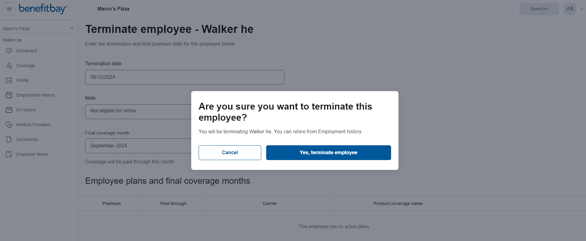 Terminating and Reverting Employee(s)